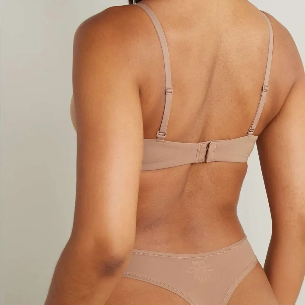 SKIMS Fits Everybody T-Shirt Bra color faded nectar size 38D NWT in packaging - Picture 2 of 6